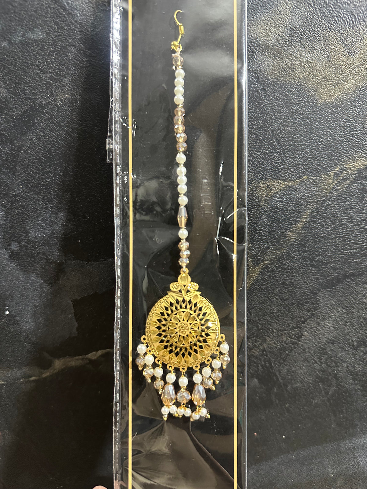 SILVER MANG TEEKA (Gold polished)