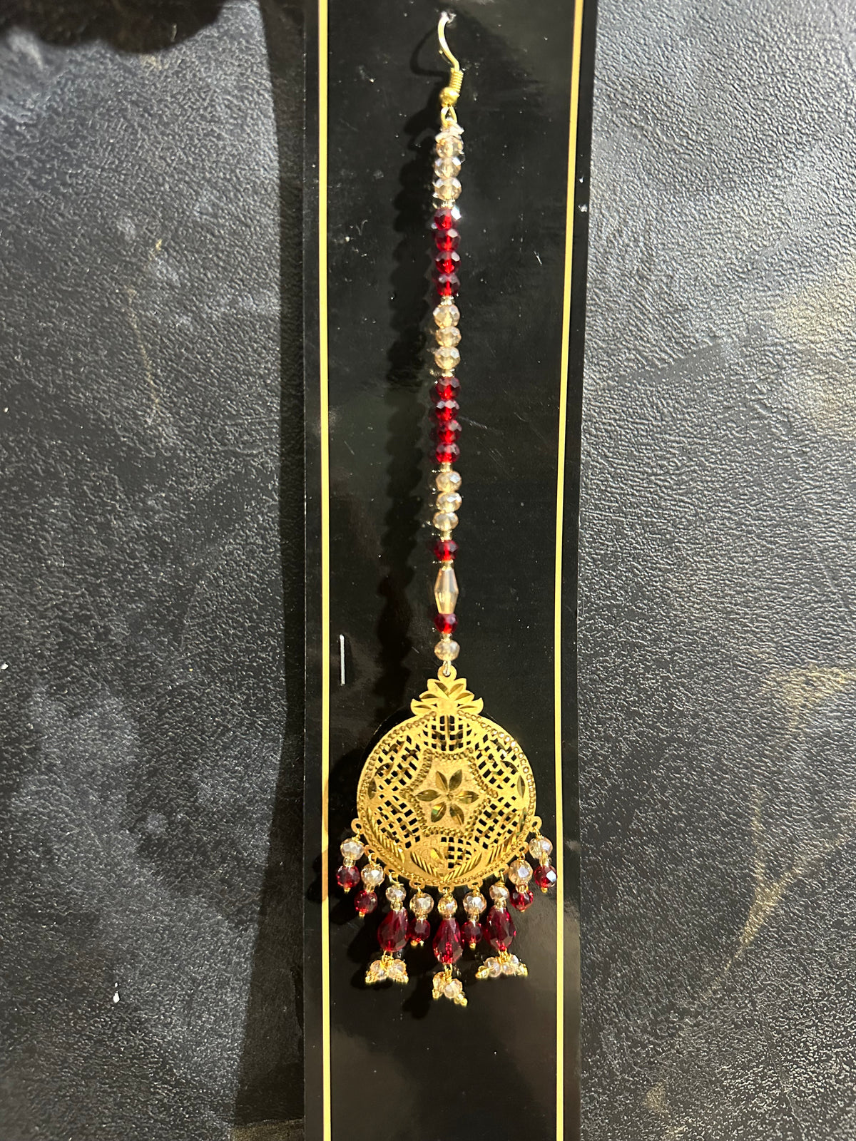 SILVER MANG TEEKA (Gold polished)