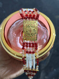 SILVER BEADS BRACELET (Gold polished)
