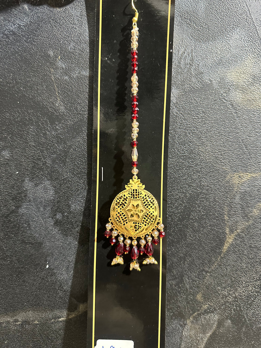 SILVER MANG TEEKA (Gold polished)