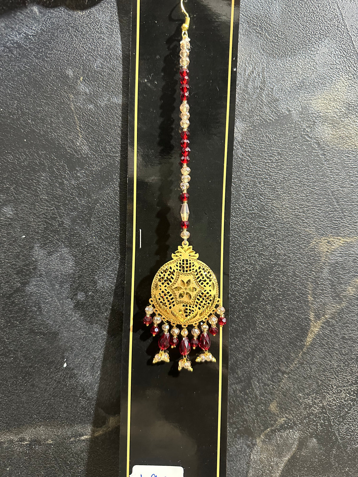 SILVER MANG TEEKA (Gold polished)