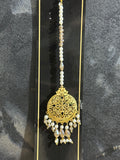 SILVER MANG TEEKA (Gold polished)