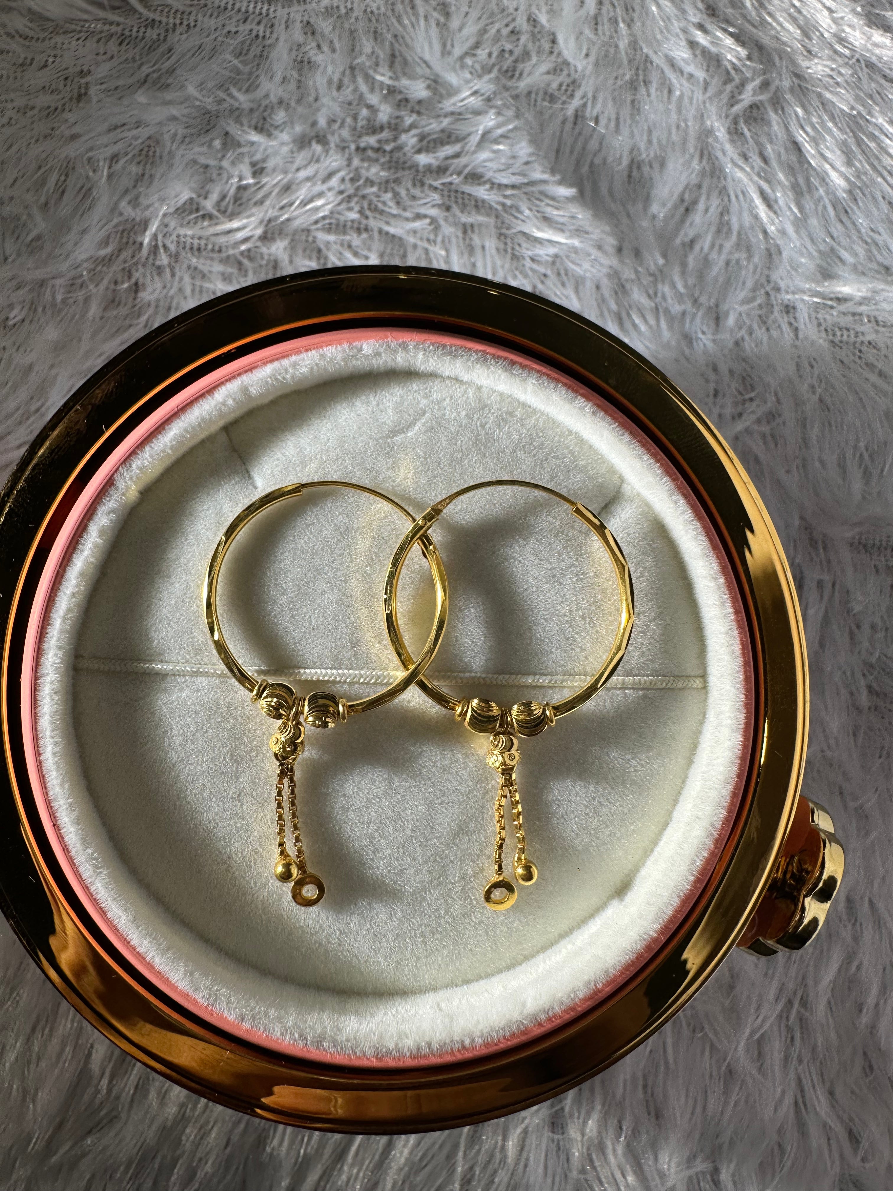 925 SILVER HOOPS (size medium)