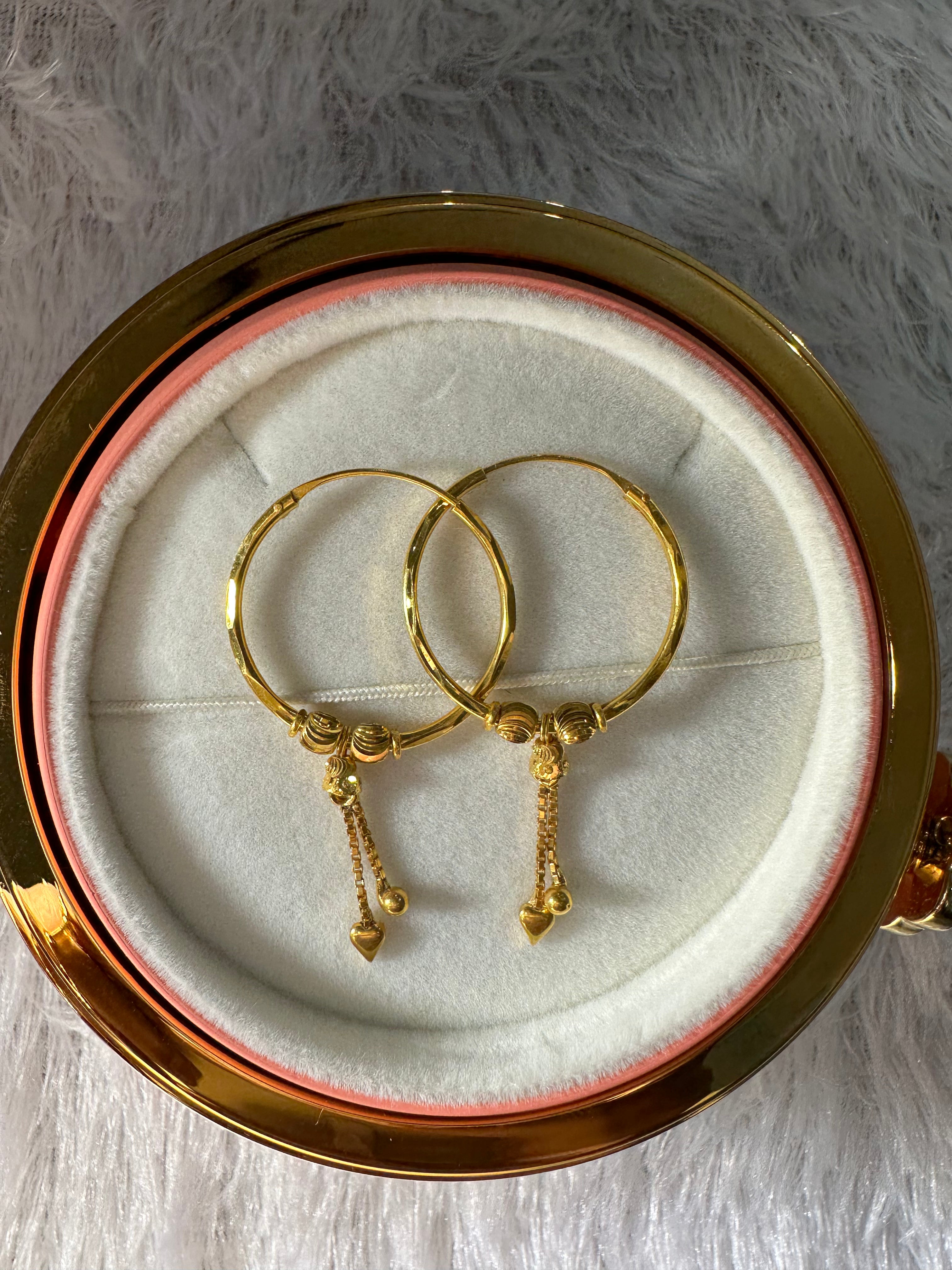 925 SILVER HOOPS (size medium)