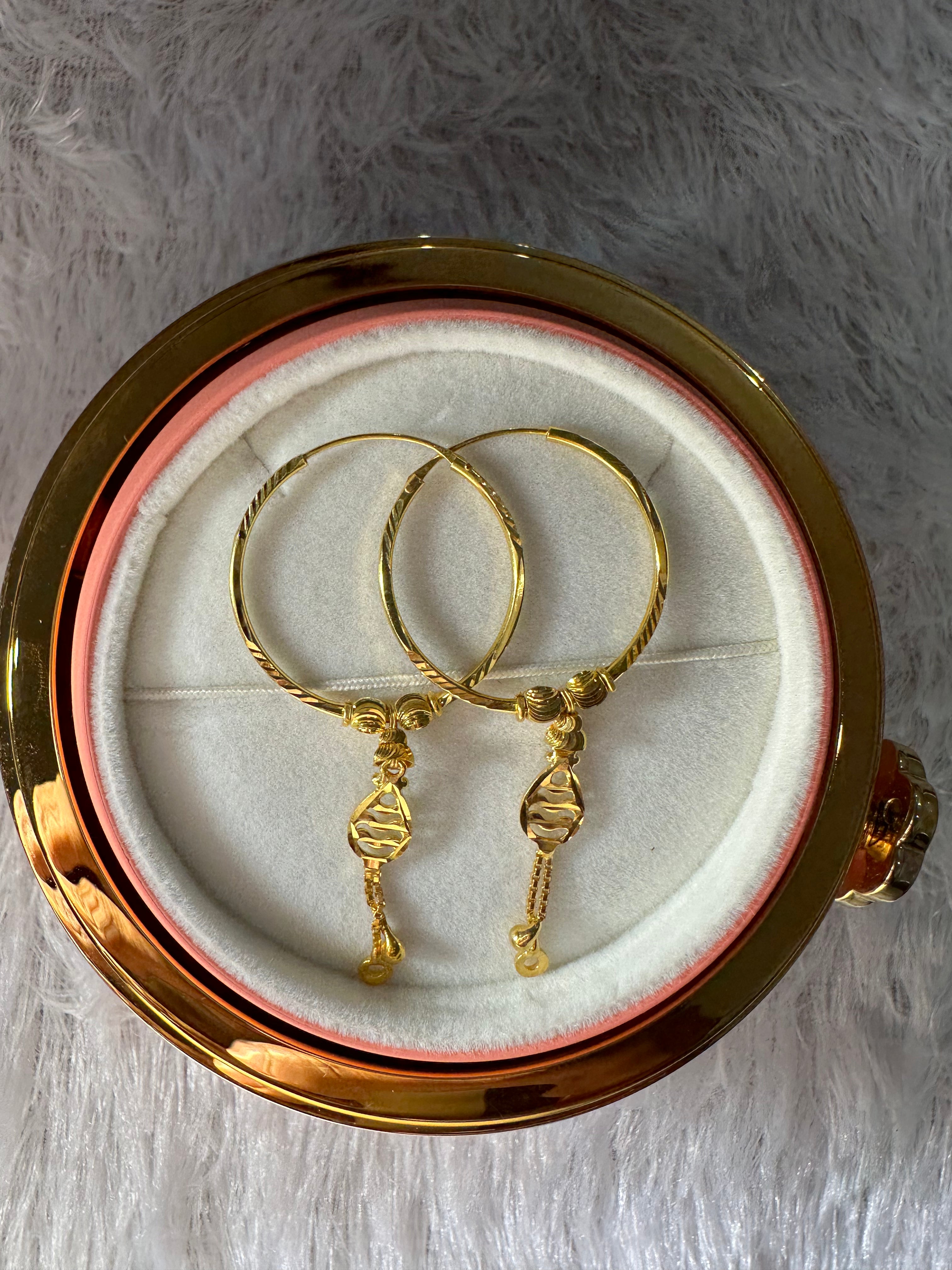 925 SILVER HOOPS (size medium)