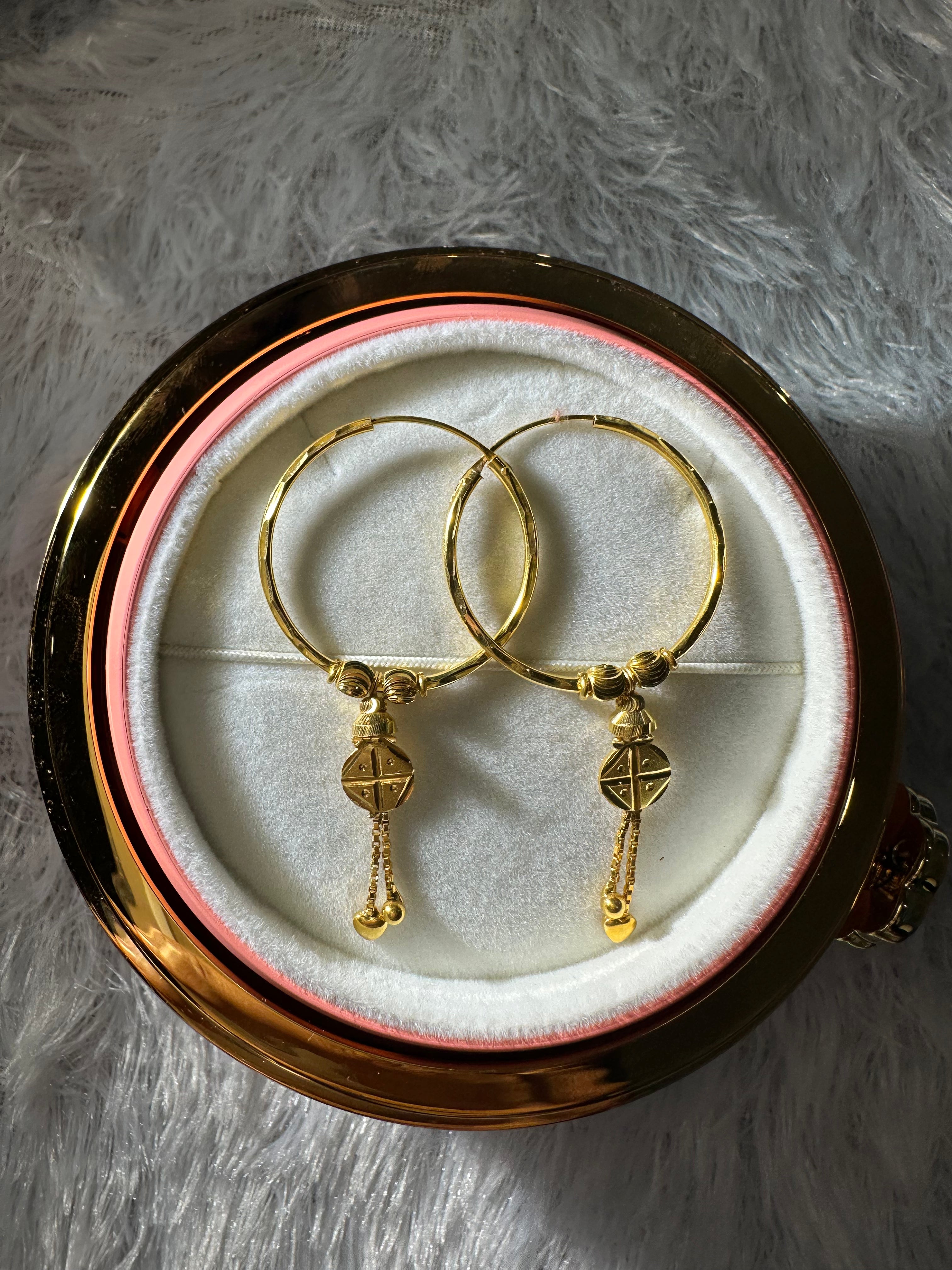 925 SILVER HOOPS (size medium)