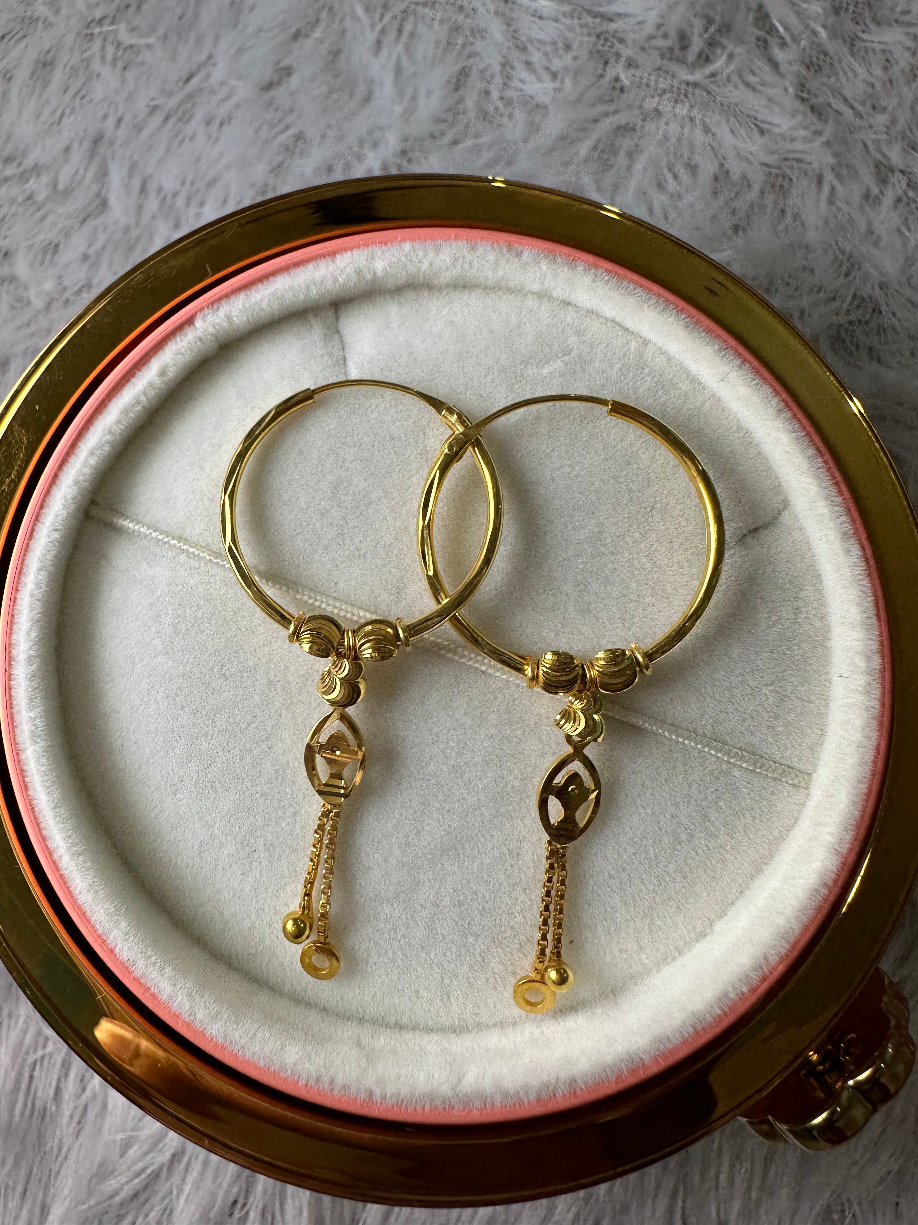 925 SILVER HOOPS (size medium)