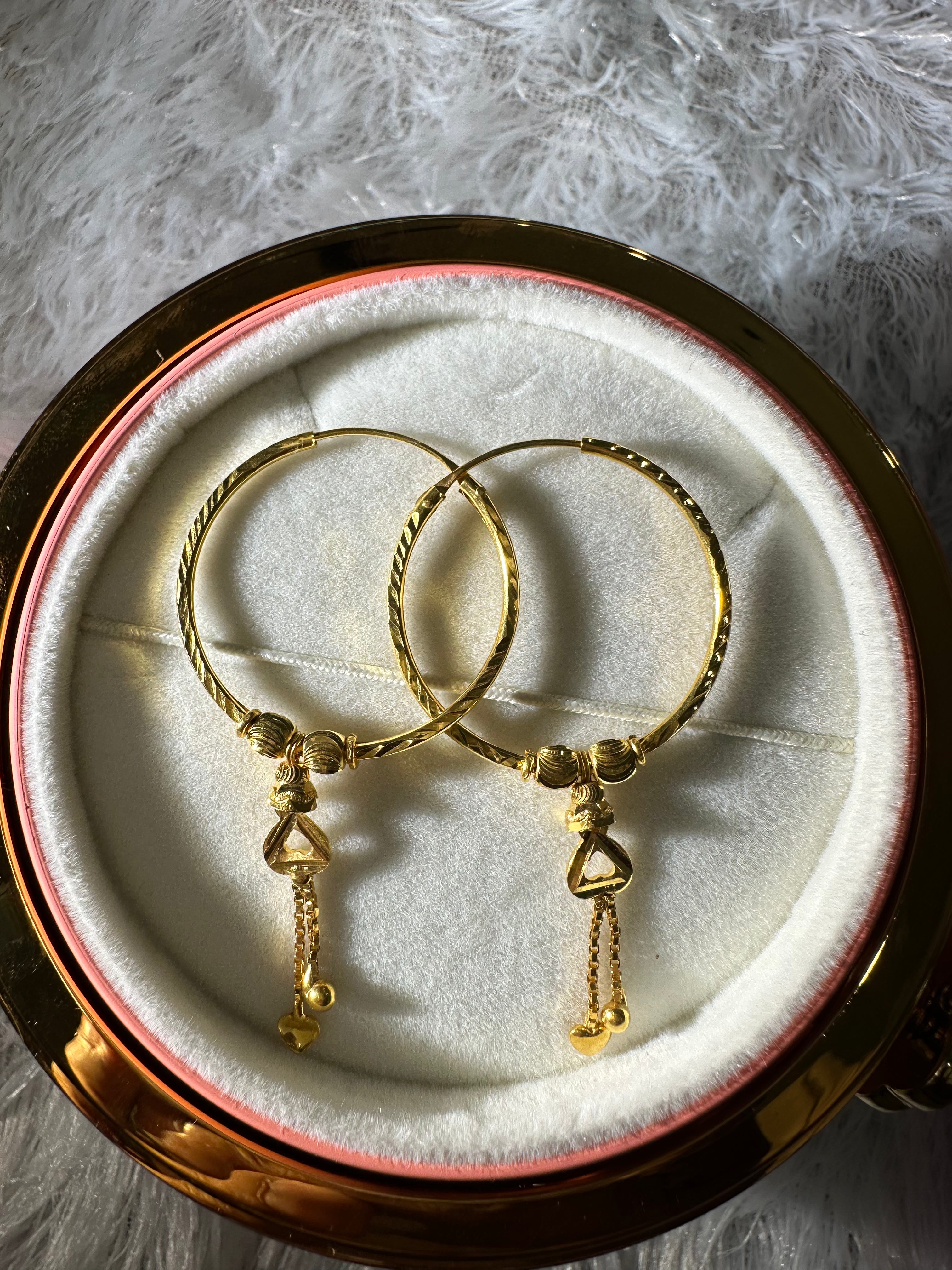 925 SILVER HOOPS (size medium)