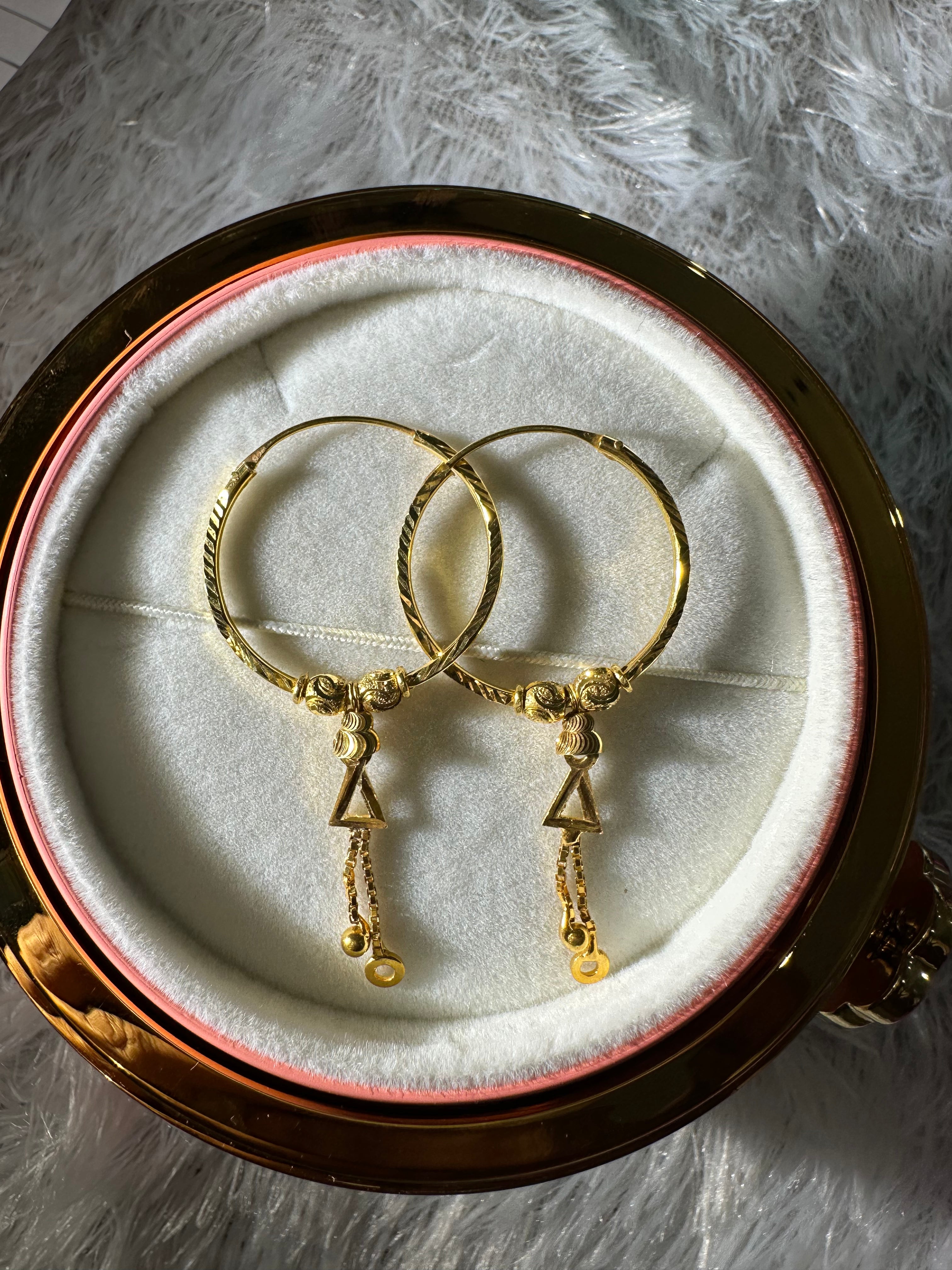 925 SILVER HOOPS (size medium)