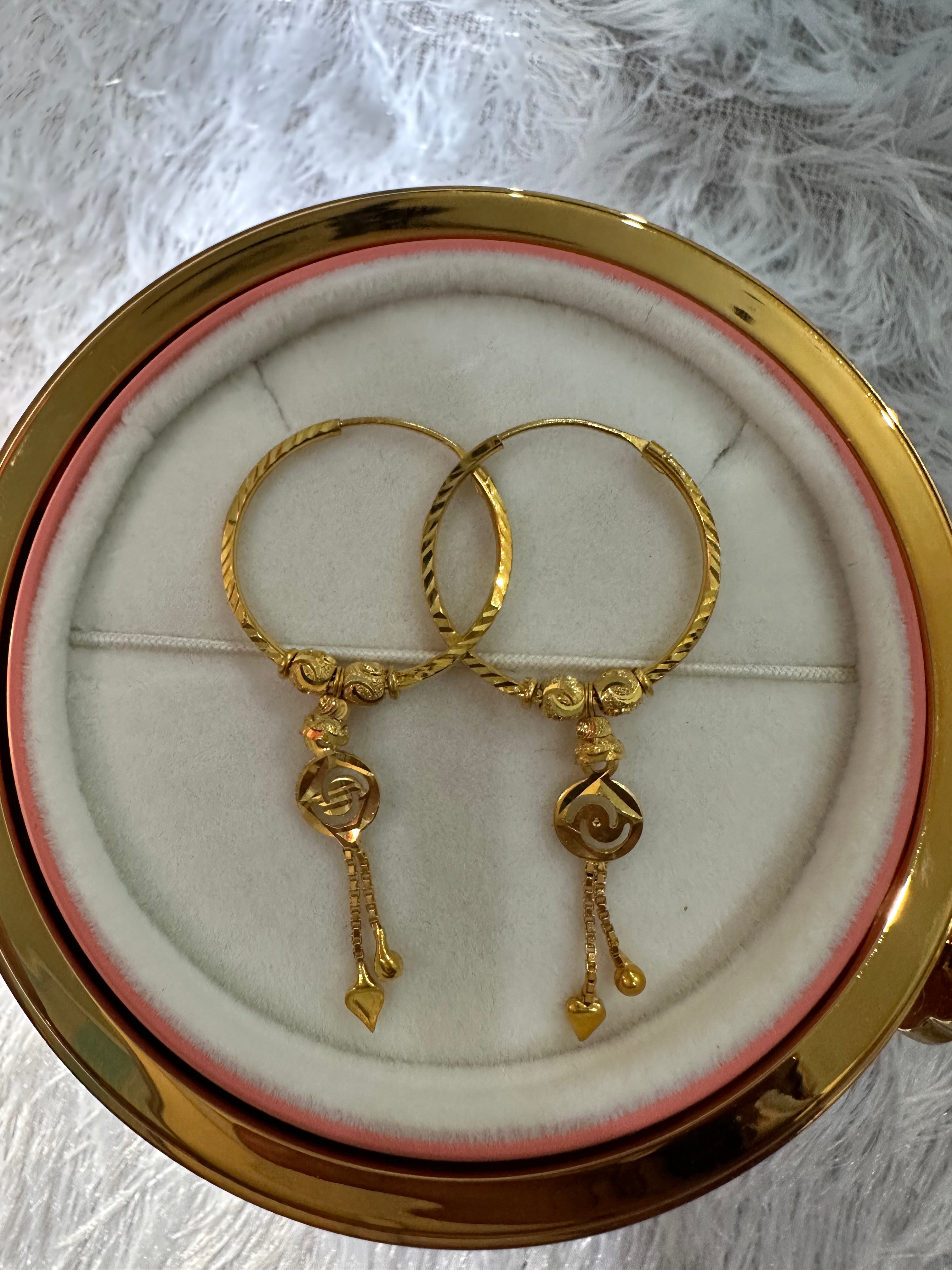 925 SILVER HOOPS (size medium)