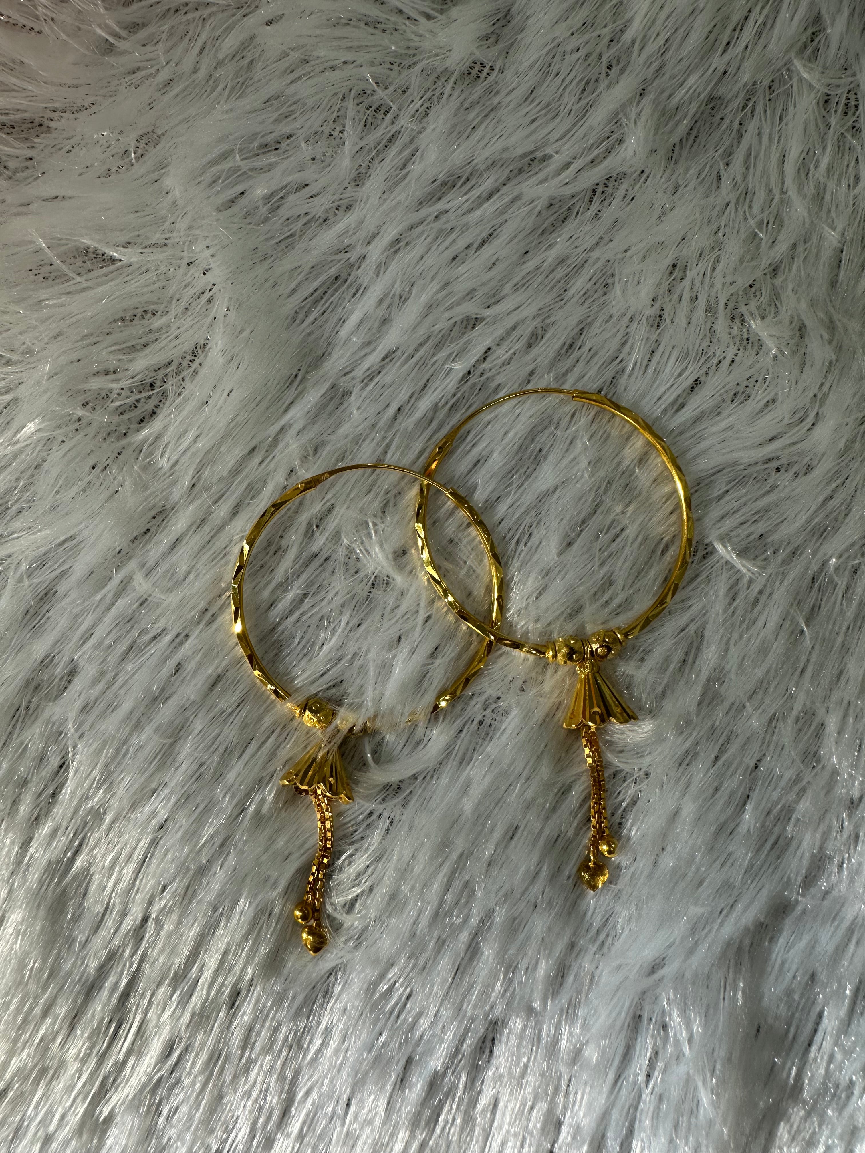 925 SILVER HOOPS (BAALI)  big size