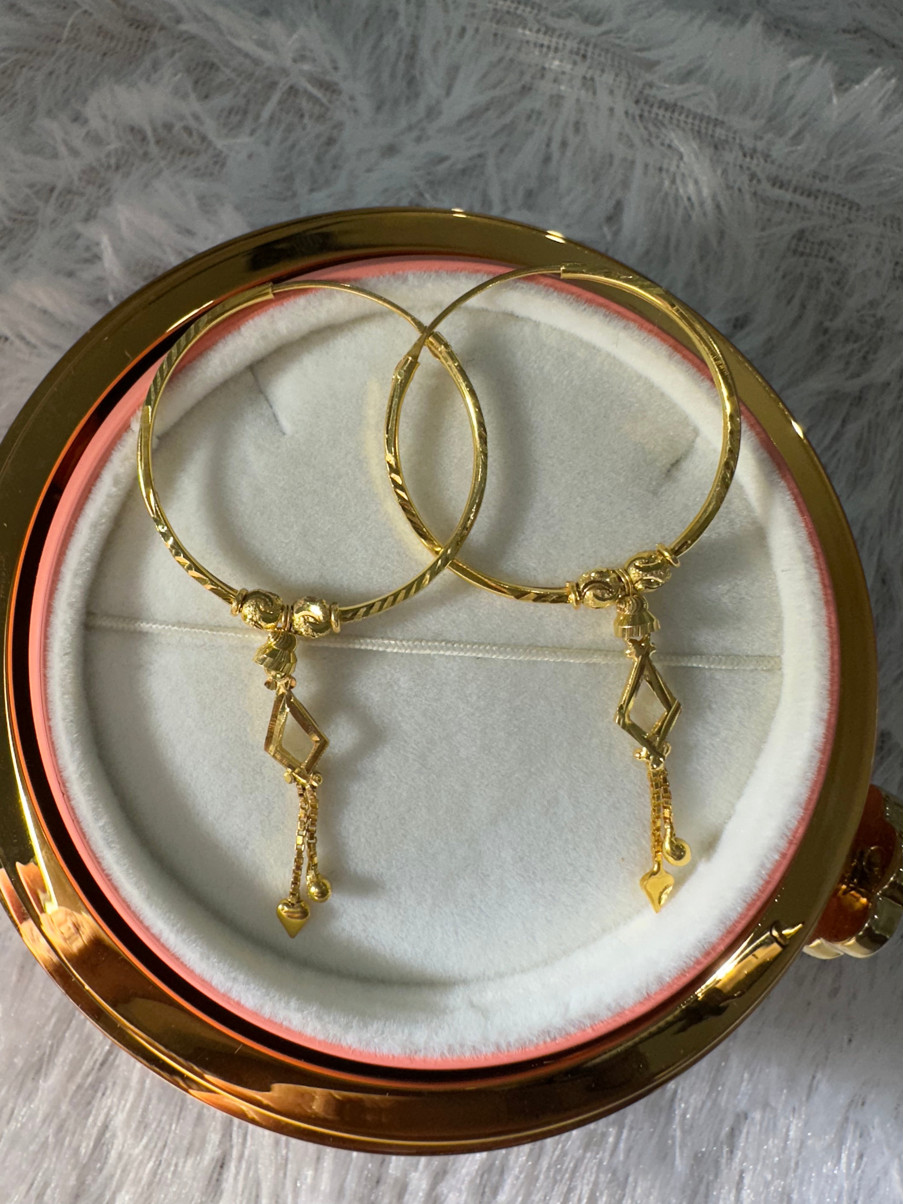 925 SILVER HOOPS (BAALI)  big size