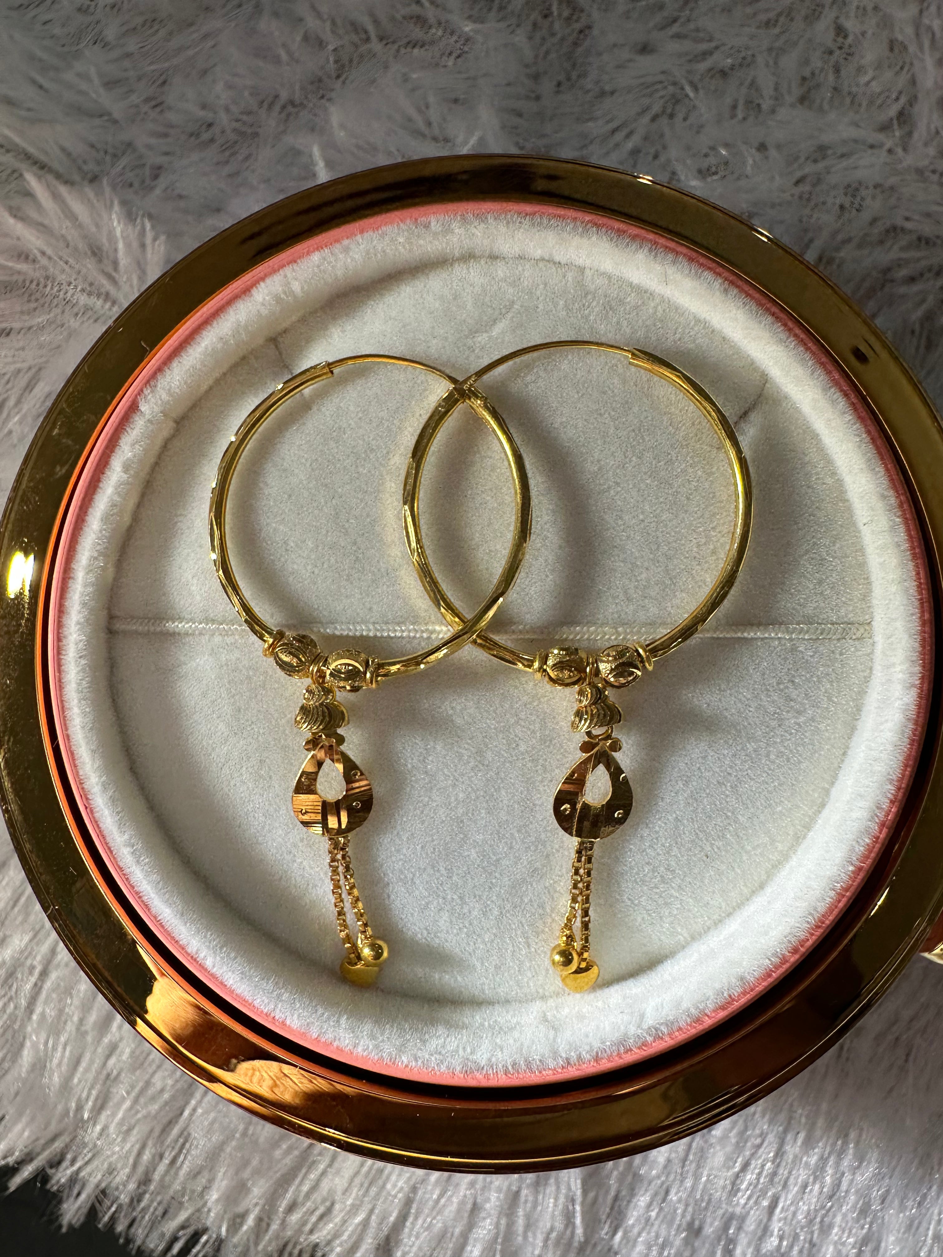 925 SILVER HOOPS (BAALI)  big size