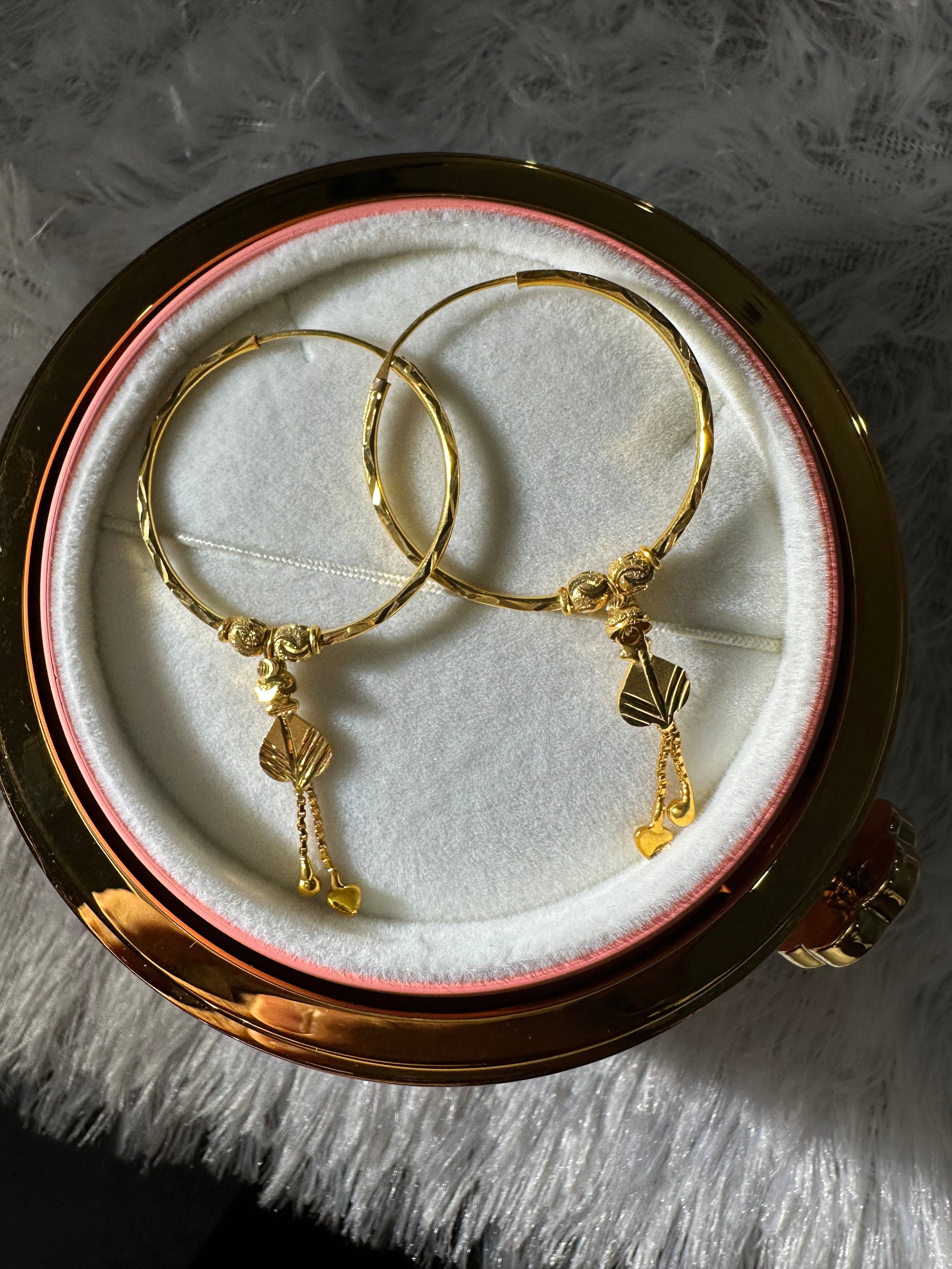 925 SILVER HOOPS (BAALI) big size